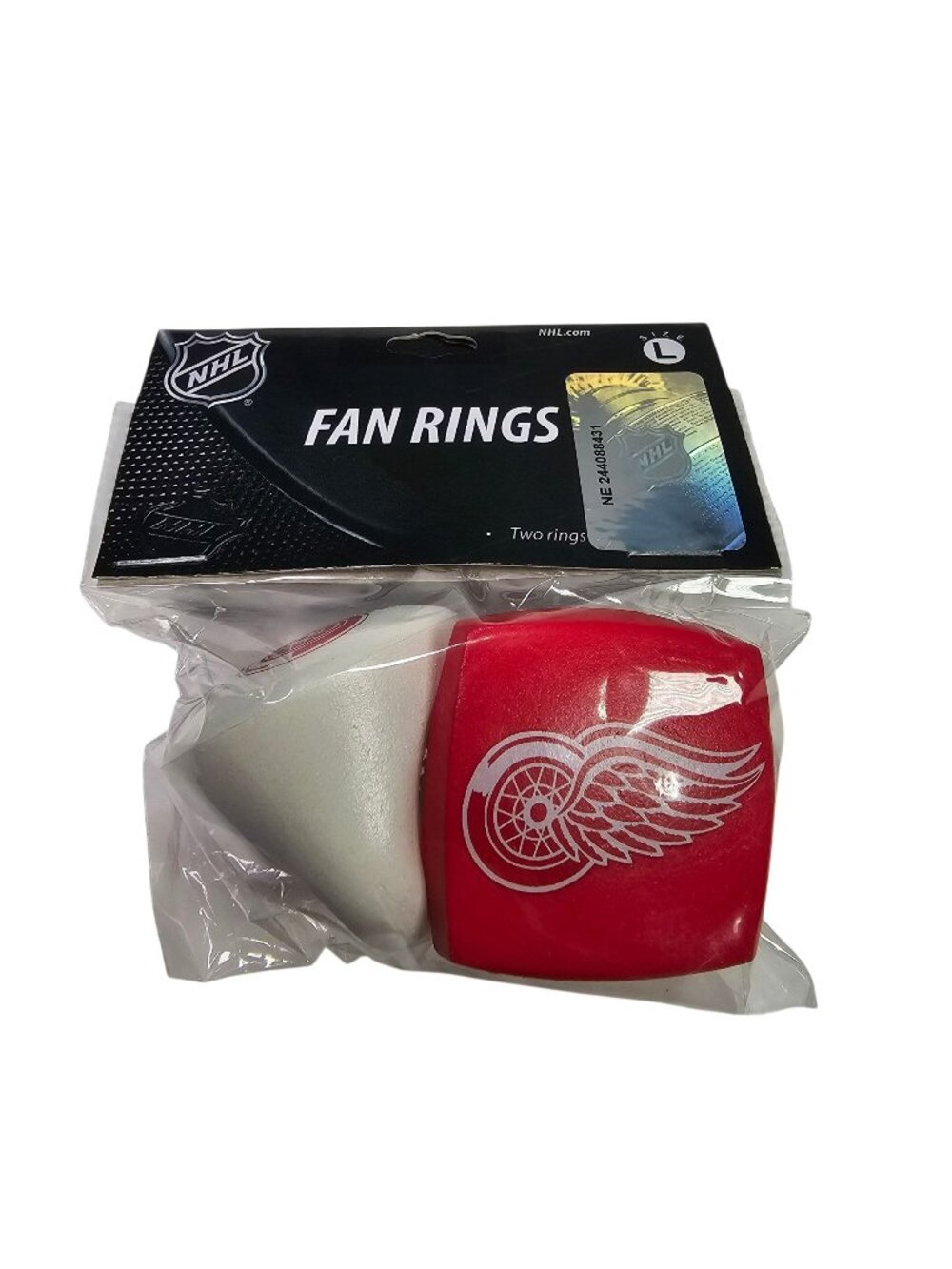 Detroit Red Wings Hockey Fan Rings 2-Pack Size Large 2015 Foam Fanatics NHL